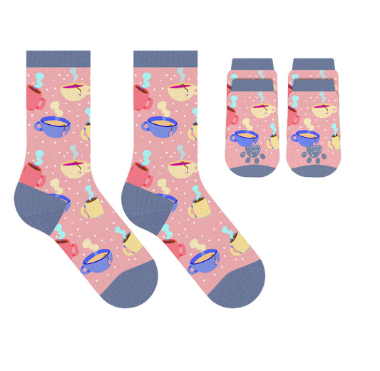 24-PAIRS PET & OWNER SOCKS WITH FREE DISPLAY