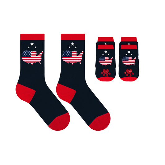 Pet & Owner Socks - Map