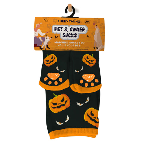 Pet & Owner Socks - Pumpkin