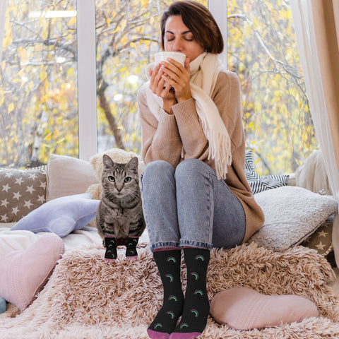 24-PAIRS PET & OWNER SOCKS WITH FREE DISPLAY