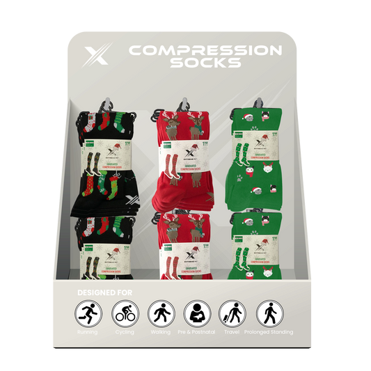 24-PAIRS COMPRESSION SOCKS WITH FREE DISPLAY