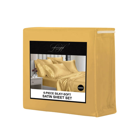 Silky-Soft Satin Sheet Set (4-Piece)