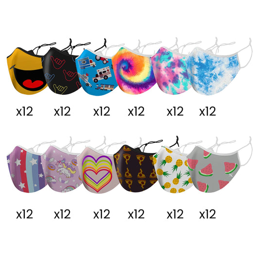 Kid's Assorted Pack - 144 Masks