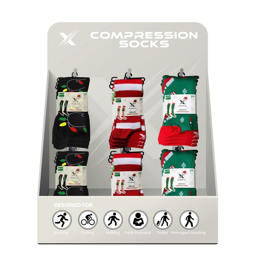 24-PAIRS COMPRESSION SOCKS WITH FREE DISPLAY