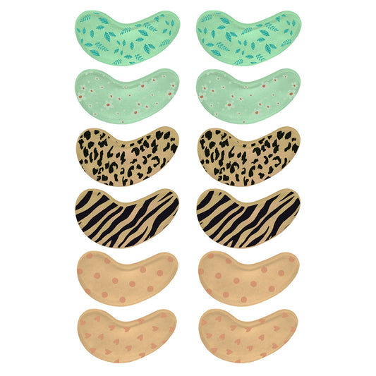 4-PIECE: HOT AND COLD REUSABLE EYE PADS  (3 ASSORTED COLORS)