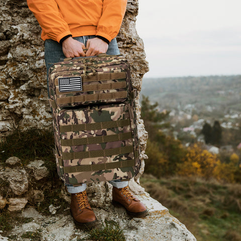 Large Military Army Tactical Backpack Molle Bag Bug Out Bag Hiking Trekking