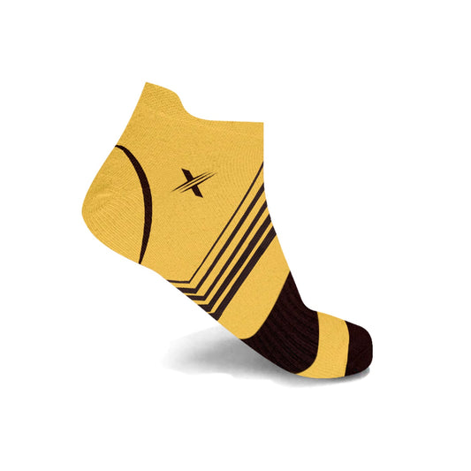 V-STRIPED ANKLE-LENGTH COMPRESSION SOCKS