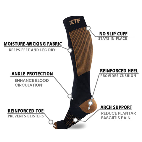 24-PAIRS COMPRESSION SOCKS WITH FREE DISPLAY