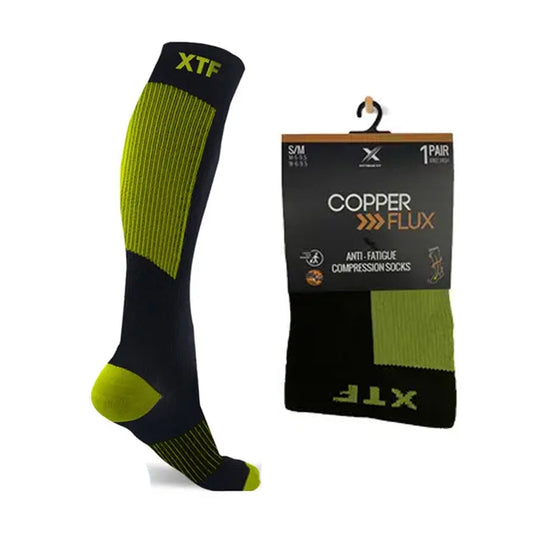 COPPER-INFUSED COMPRESSION SOCKS - GREEN