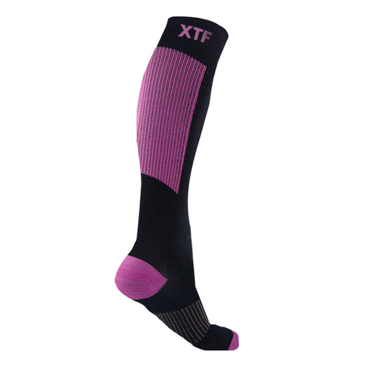 COPPER-INFUSED COMPRESSION SOCKS - PURPLE