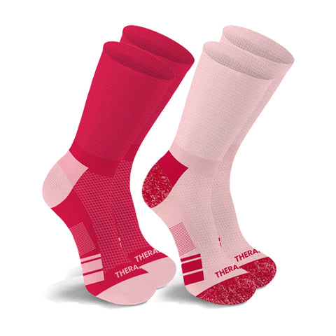 2-Paris: Non-Binding Loose Fit Cotton Diabetic Crew Socks
