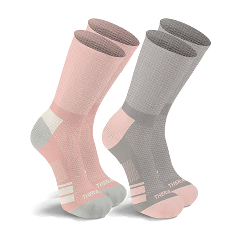 2-Paris: Non-Binding Loose Fit Cotton Diabetic Crew Socks