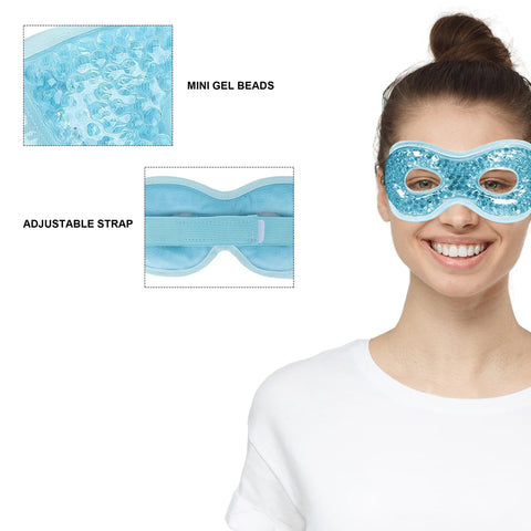 Hot Cold Therapy Eye Mask & Headband Wrap for Migraines