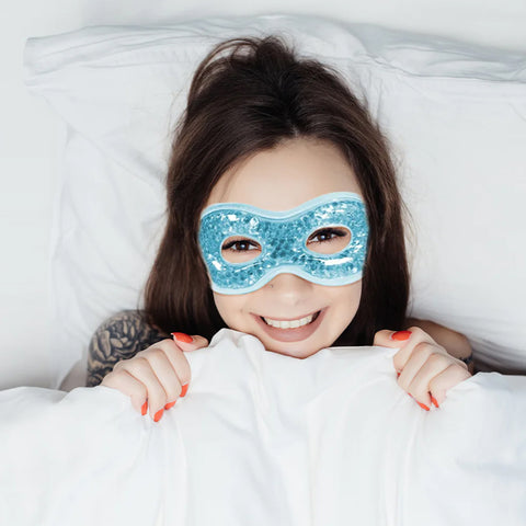 Hot Cold Therapy Eye Mask & Headband Wrap for Migraines