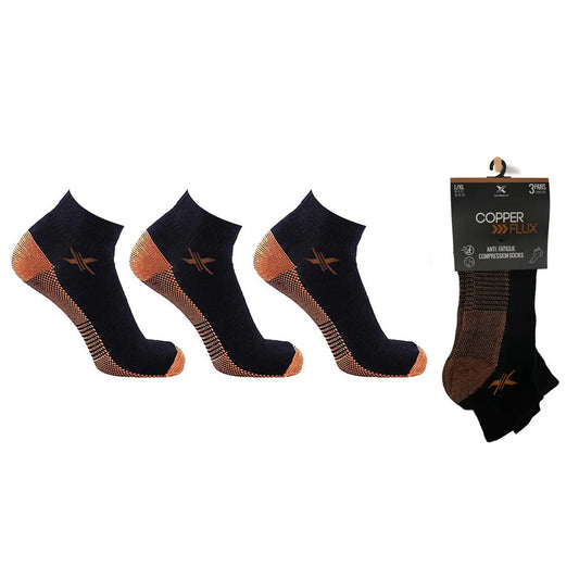Copper-Infused Compression Socks (3-PAIRS PACKED TOGETHER)