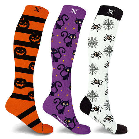 24-PAIRS HALLOWEEN SOCKS WITH FREE DISPLAY