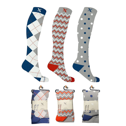 OFFICE HERO COMPRESSION SOCKS - 3 ASST STYLES