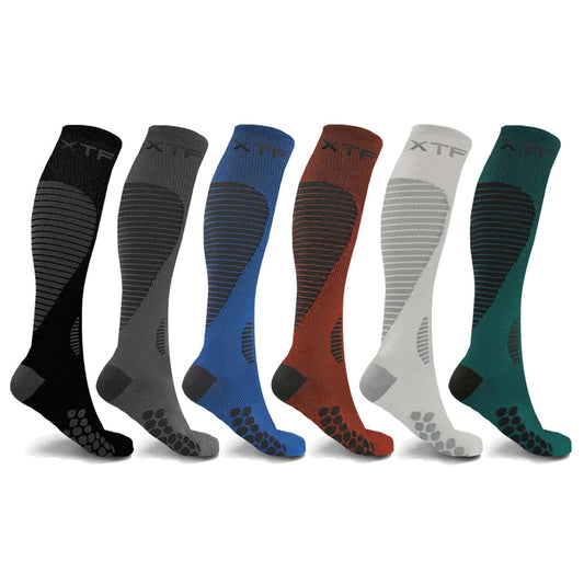 TARGETED COMPRESSION SOCKS - 6 ASST COLORS
